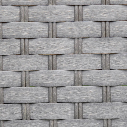 The Amalfi 3-Piece Rattan Sun Lounger Set in Slate Grey