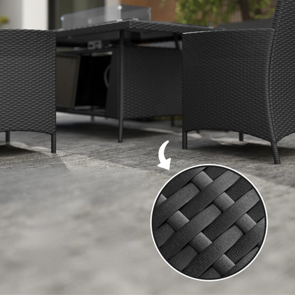The Geneva 7-Piece Fire Pit Dining Set