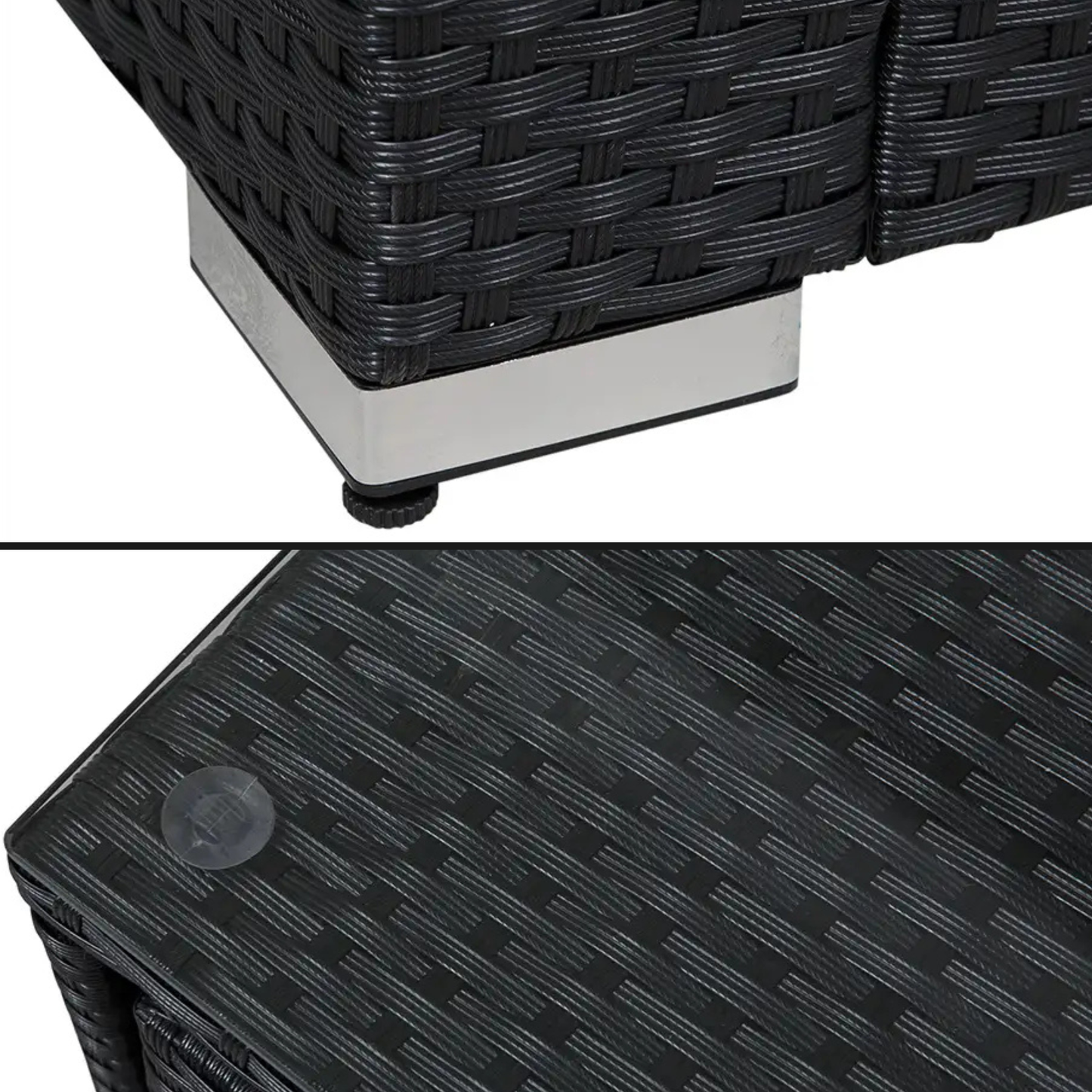 The Ibiza 4-Seater Rattan Storage Corner Set
