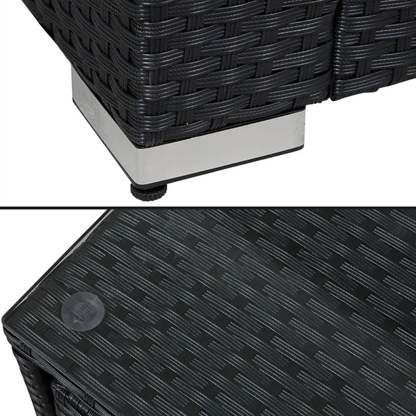 The Ibiza 4-Seater Rattan Storage Corner Set