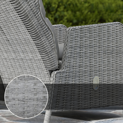 The Kensington 5-Piece Reclining Companion Set in Light Grey