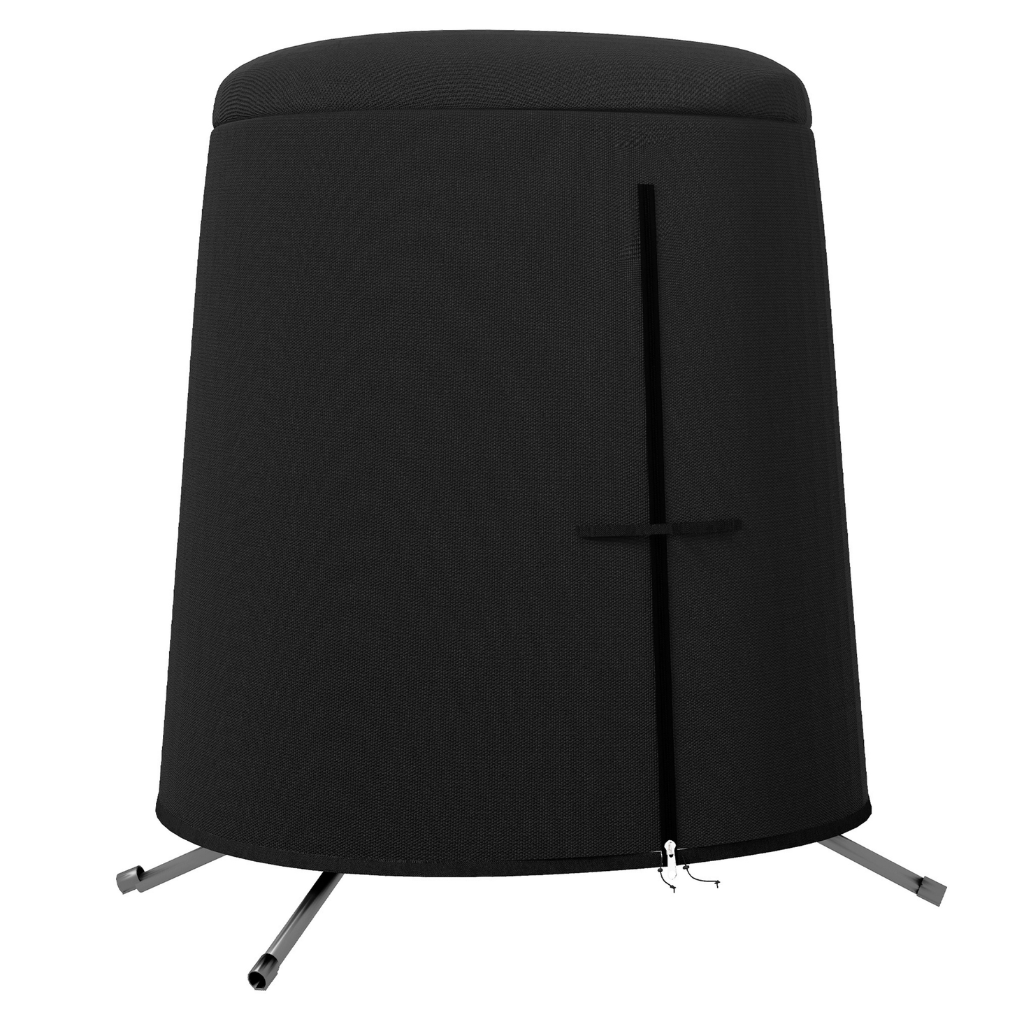 The Lusso Universal Double Egg Chair Cover in Midnight Black