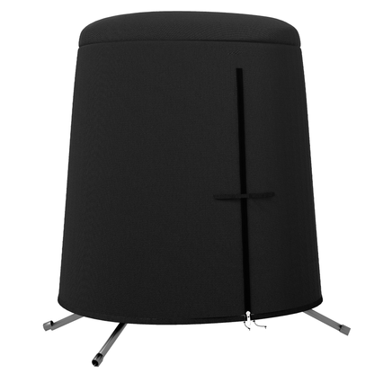 The Lusso Universal Double Egg Chair Cover in Midnight Black