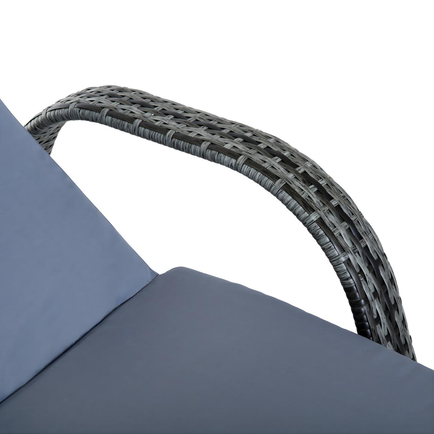 The Marbella 3-Piece Wheeled Sun Lounger Set in Mixed Grey