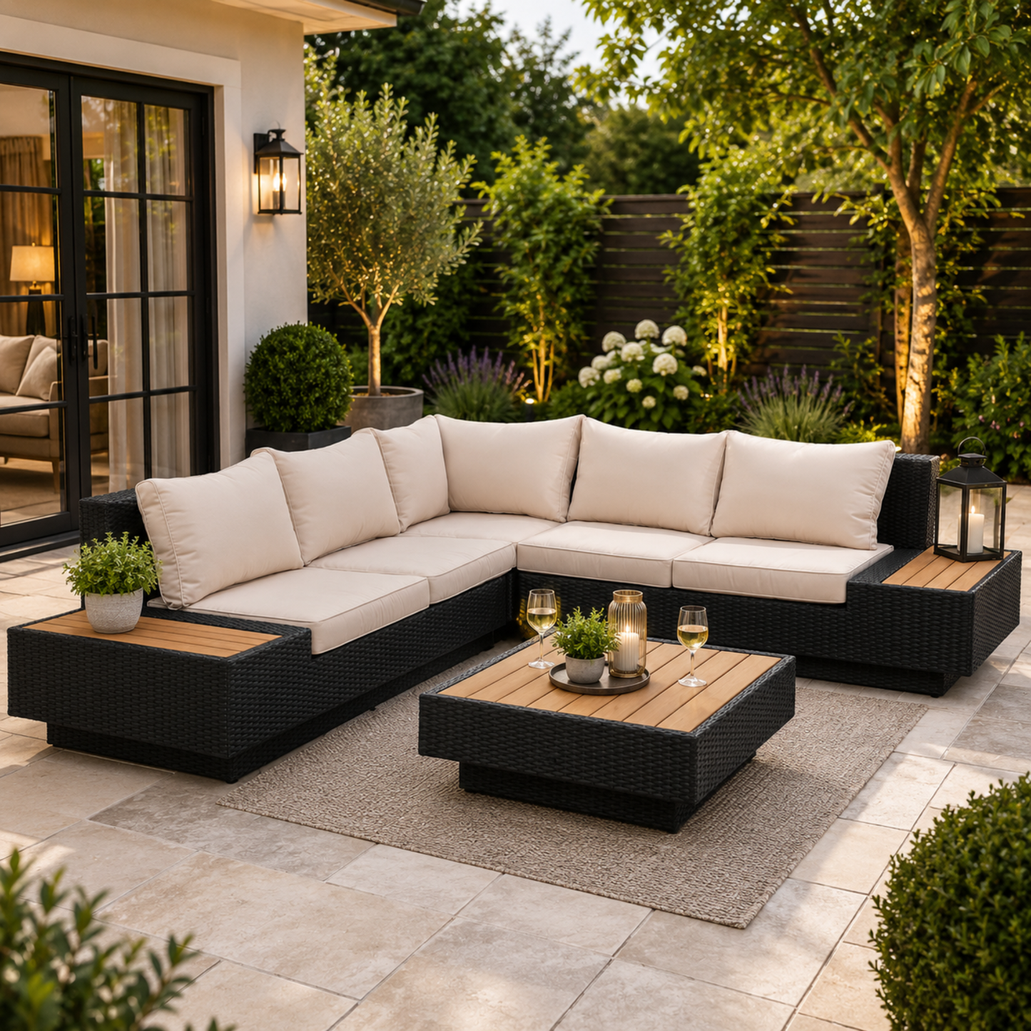The Milan 5-Seater Architectural Corner Set