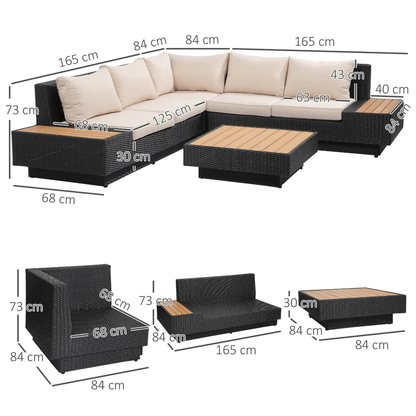 The Milan 5-Seater Architectural Corner Set