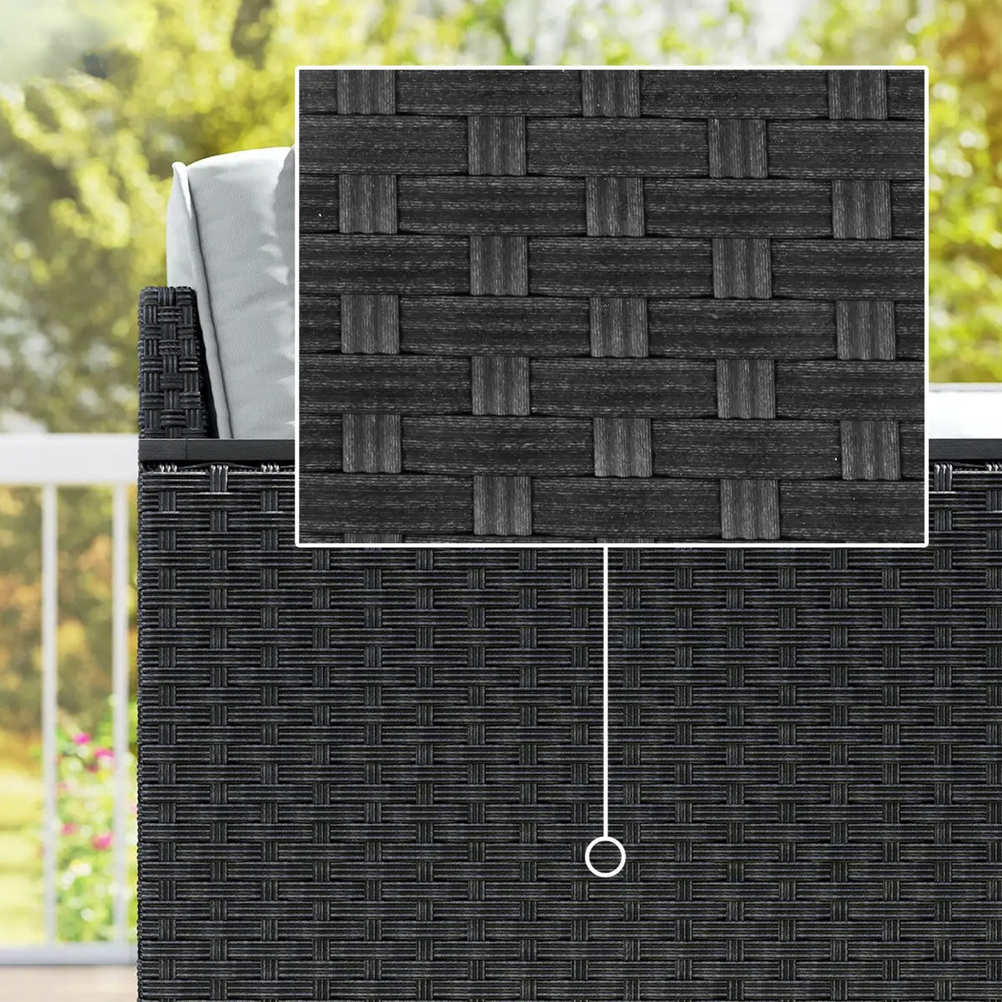 The Milano 5-Seater Dark Grey Lounge Set