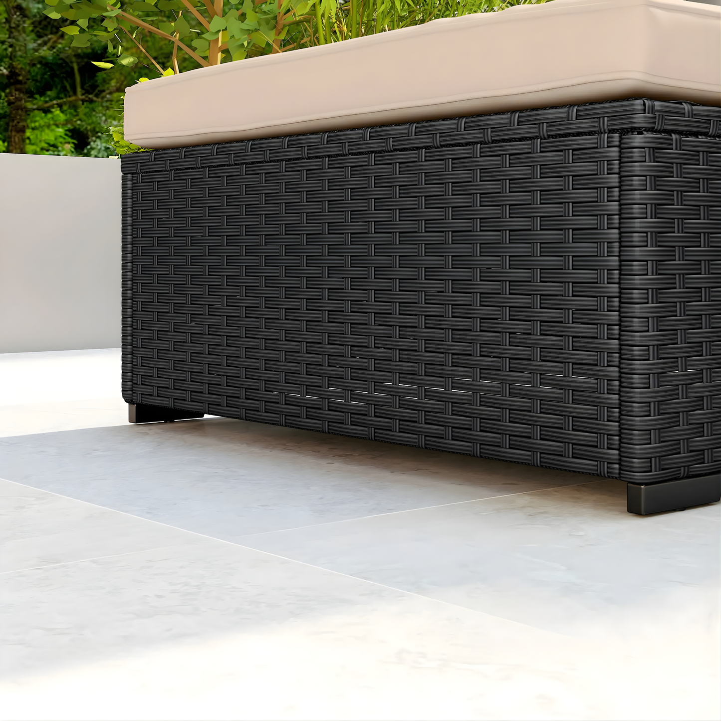 The Milano Stationary Sun Lounger with Integrated Tray