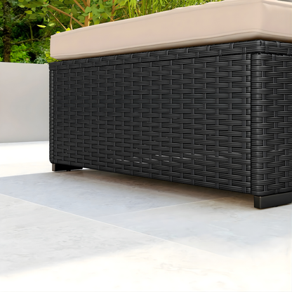 The Milano Stationary Sun Lounger with Integrated Tray