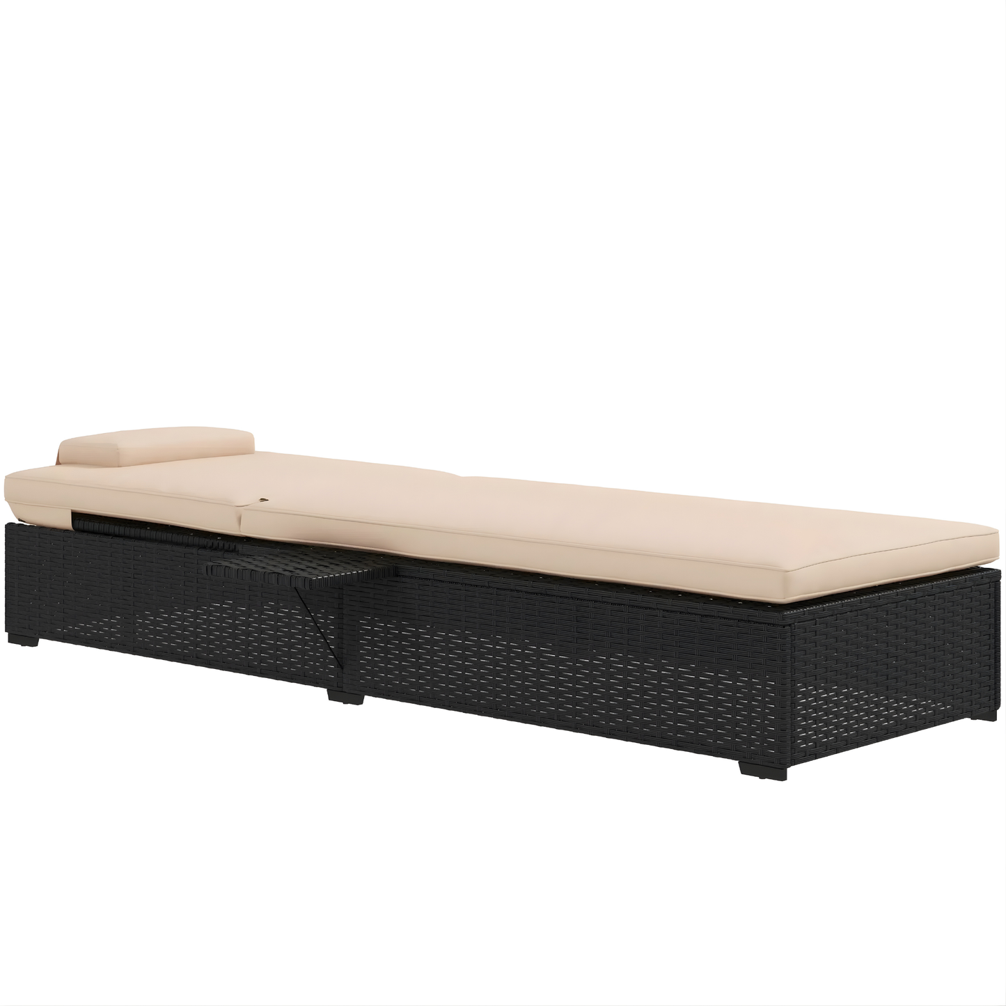 The Milano Stationary Sun Lounger with Integrated Tray