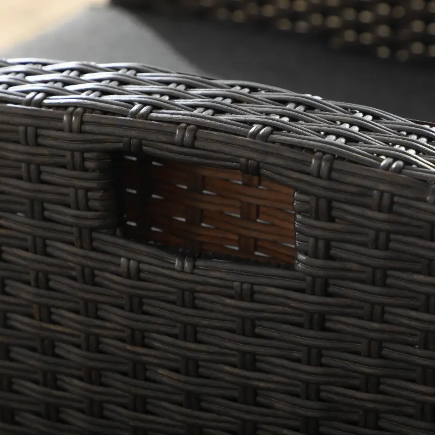 The Monaco 2-Piece Reclining Lounger Set in Espresso Brown & Slate Grey