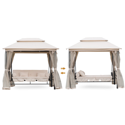 The Portofino Luxury Gazebo Daybed in Cream White