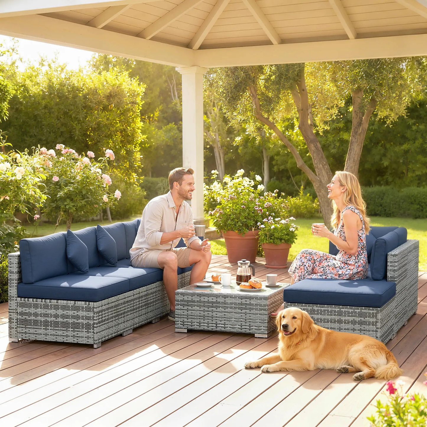 The Sorrento 8-Piece Modular Corner Set