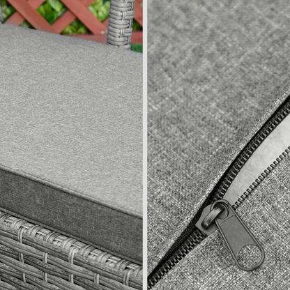 The Sorrento Stationary Sun Lounger in Mixed Grey