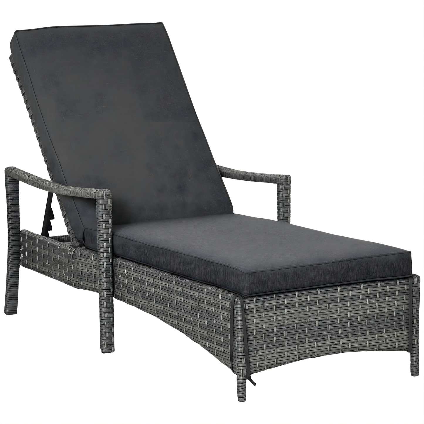 The Sorrento Stationary Sun Lounger in Mixed Grey