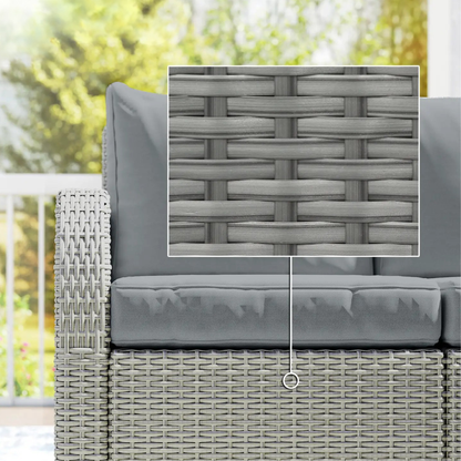 The Sorrento 6-Piece Reclining Lounge Set in Slate Grey