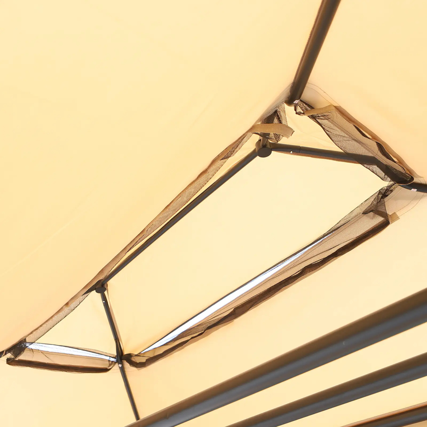 The Verona 3-Seater Convertible Swing Bed in Natural Sand